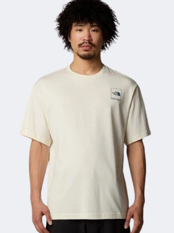 men's ribbed tees-The North Face Coordinates Men Lifestyle T-Shirt White Dune