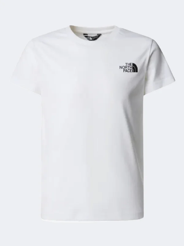 men's checkered tees-The North Face Redbox Nse Boys Lifestyle T-Shirt White/Black