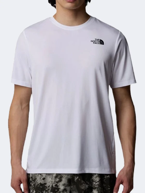 men's plaid tees-The North Face 24 7 Men Hiking T-Shirt White