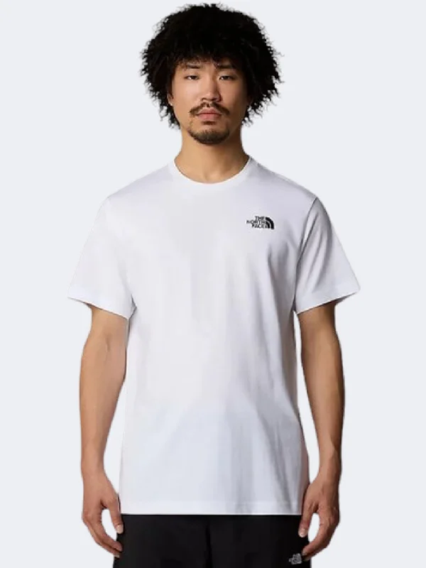 men's cotton jackets-The North Face Vertical Men Lifestyle T-Shirt White