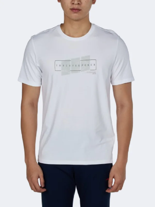 men's vintage tees-Anta Metropolitan Men Training T-Shirt White