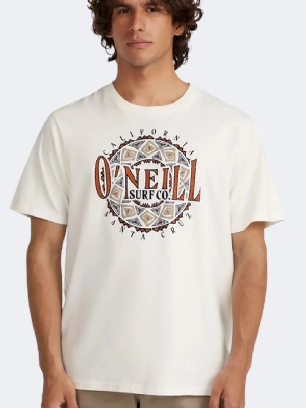 men's performance socks-Oneill Ikat Graphic Men Lifestyle T-Shirt Snow White