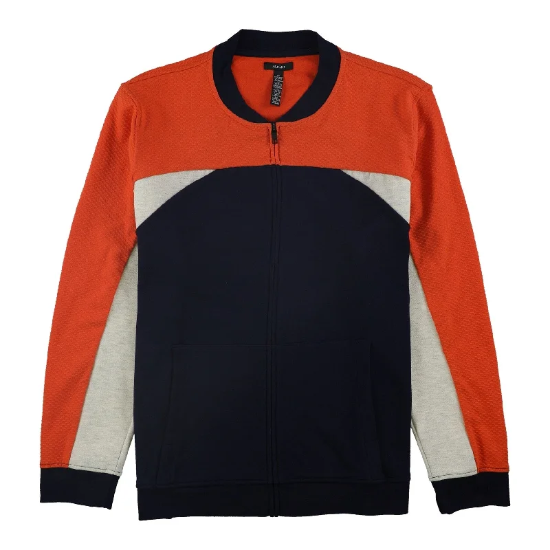 men's slim ties-Alfani Mens Colorblocked Bomber Jacket