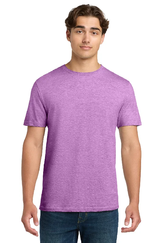 men's running shorts-Gildan Mens Softstyle Short Sleeve Crewneck T-Shirt - Heather Radiant Orchid Purple