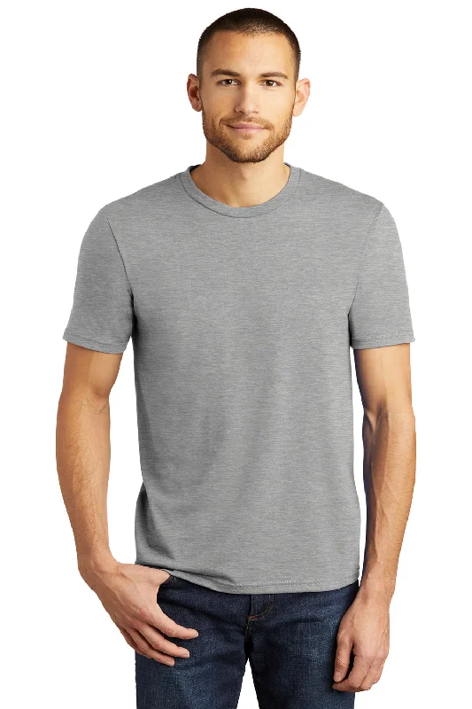 men's athletic polos-District Mens Perfect Tri Short Sleeve Crewneck T-Shirt - Heather Grey