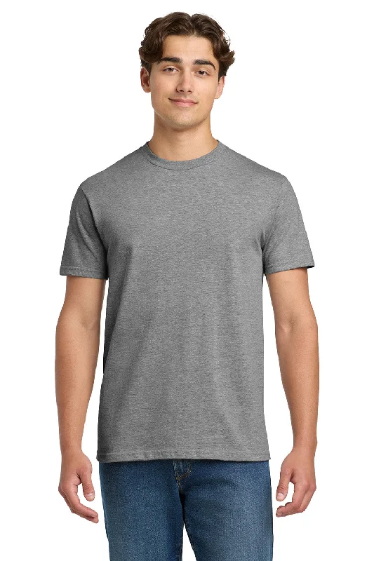 men's striped sweaters-Gildan Mens Hammer Short Sleeve Crewneck T-Shirt - Heather Graphite Grey