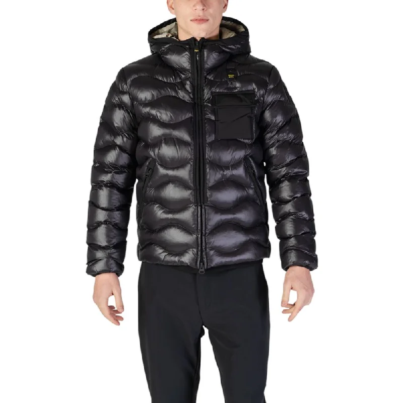 men's soft jackets-Blauer  Polyamide Men's Jacket