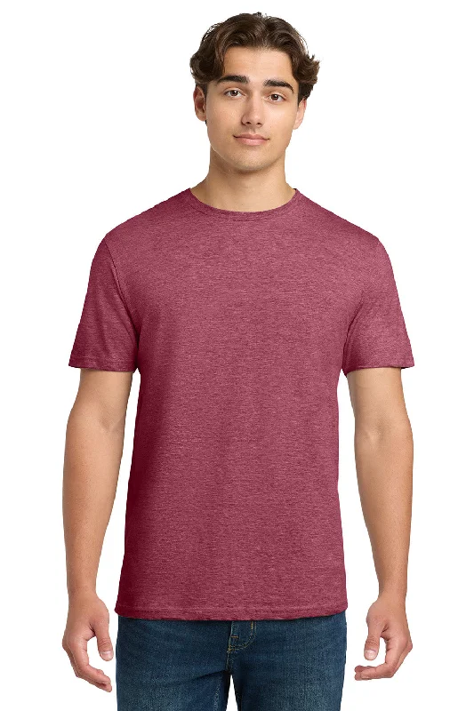 men's chambray shirts-Gildan Mens Softstyle Short Sleeve Crewneck T-Shirt - Heather Cardinal Red