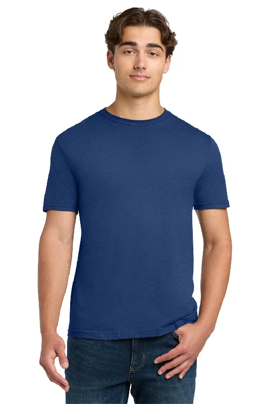 men's relaxed fit jeans-Gildan Mens Softstyle Short Sleeve Crewneck T-Shirt - Metro Blue