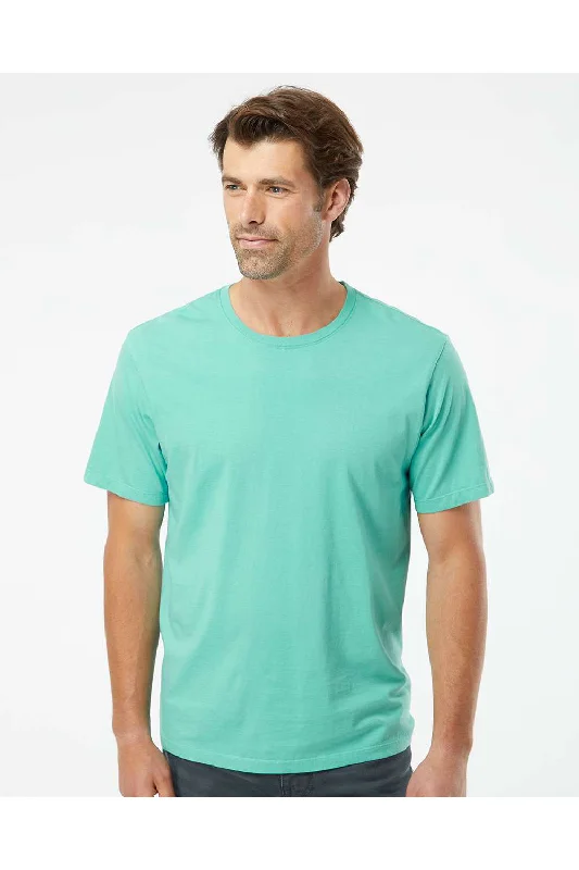 men's performance shorts-SoftShirts Mens Organic Short Sleeve Crewneck T-Shirt - Seafoam Green