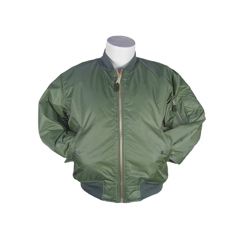 men's white jackets-Fox Outdoor Jacket Mens MA1 Flight Insulated Reversible Zipper 60-1