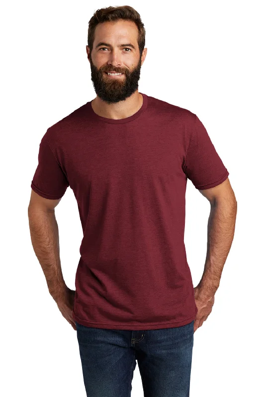 men's tailored shorts-Allmade Mens Short Sleeve Crewneck T-Shirt - Vino Red