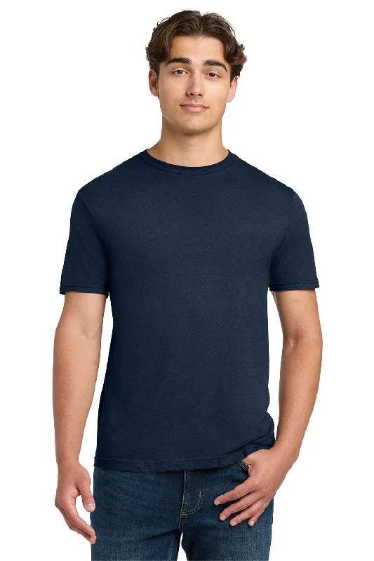 men's leather sweaters-Gildan Mens Softstyle Short Sleeve Crewneck T-Shirt - Navy Blue