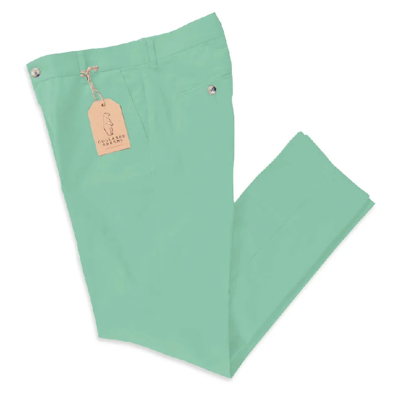 men's slim polos-Lowcountry: Khakis - Mint