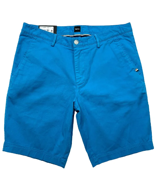 men's striped shorts-Hugo Boss Shorts Slim Fit Bright Blue EU 48/ 32 SALE