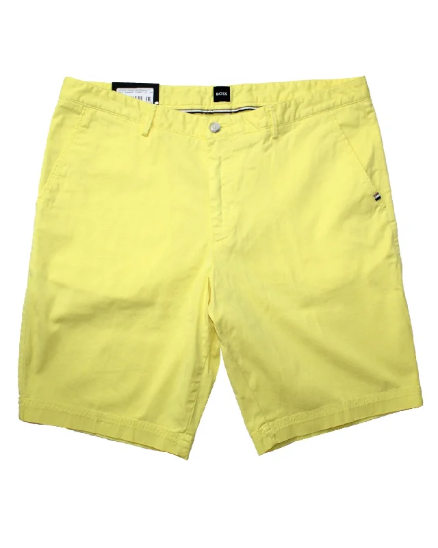 men's white hoodies-Hugo Boss Men Shorts Slim Fit Yellow EU 48/ 32 SALE