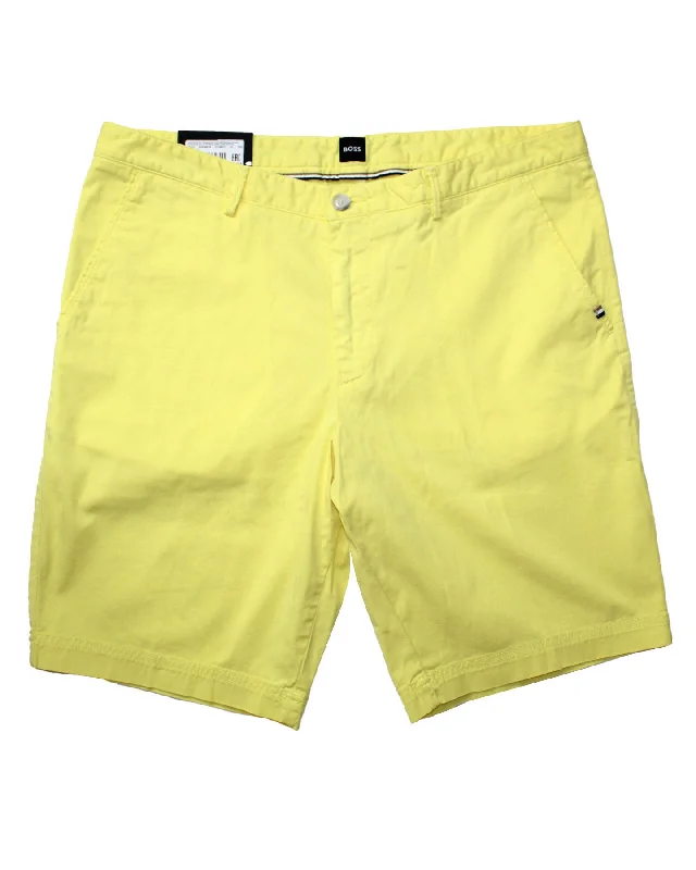 men's cotton hoodies-Hugo Boss Men Shorts Slim Fit Yellow EU 52/ 36 SALE