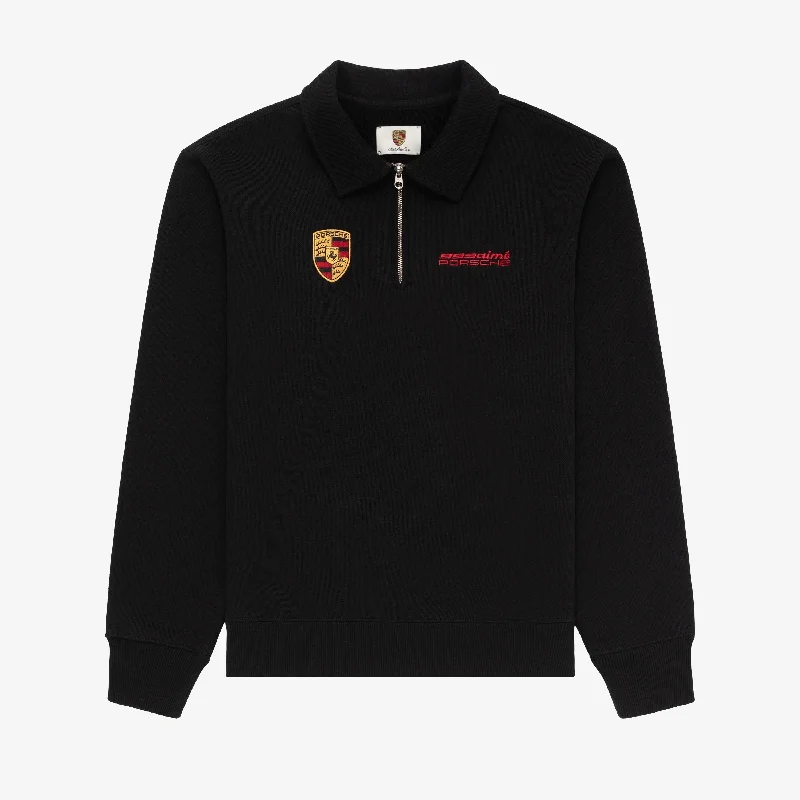 men's casual jackets-ALD / Porsche 993 Turbo Mechanic Quarter Zip Pullover