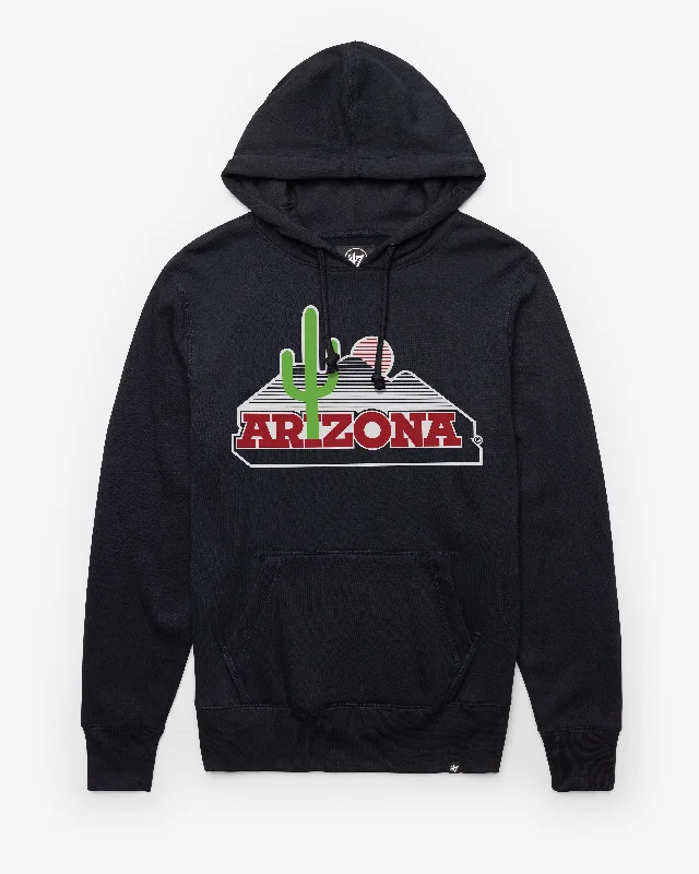 men's twill sweaters-ARIZONA WILDCATS CACTUS VINTAGE IMPRINT '47 HEADLINE HOOD