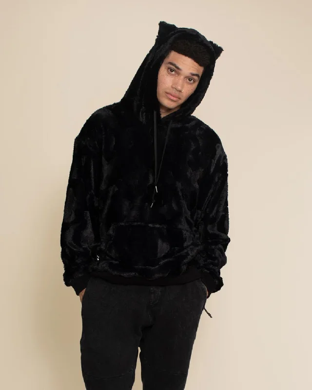 men's oxford shoes-Classic Men's Fur Hoodie | Black Panther