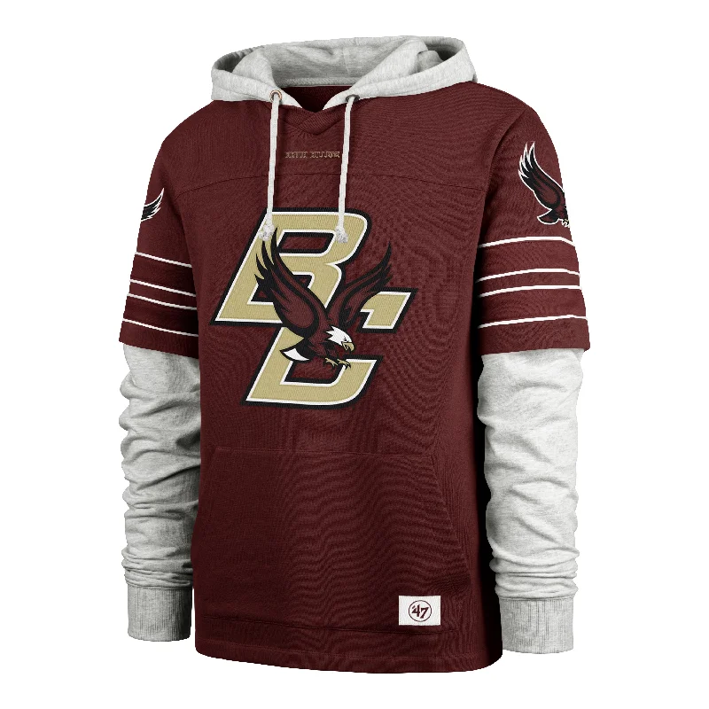 men's cashmere sweaters-BOSTON COLLEGE EAGLES GRIDIRON BLITZ '47 CORNERBACK LACER