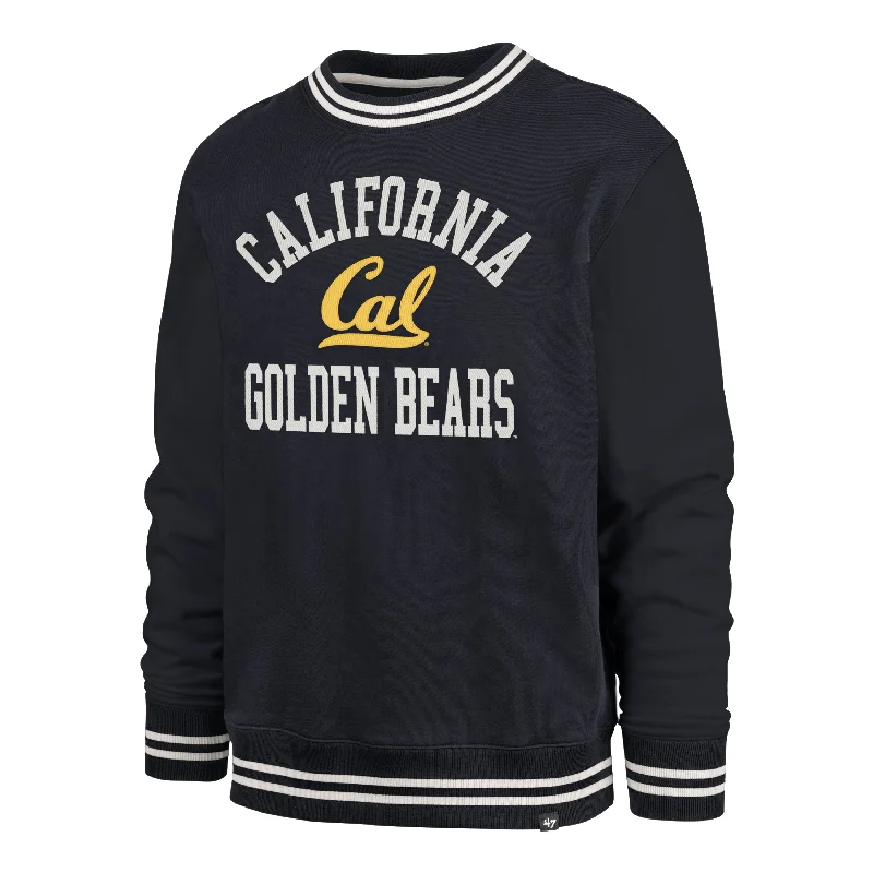 men's ribbed tees-CAL - BERKELEY GOLDEN BEARS CLUBHOUSE VIEW '47 SIERRA CREW