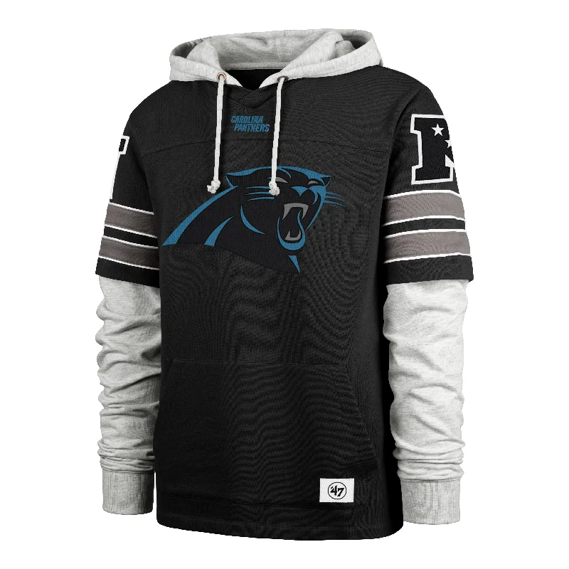 men's lightweight sweaters-CAROLINA PANTHERS GRIDIRON BLITZ '47 CORNERBACK LACER