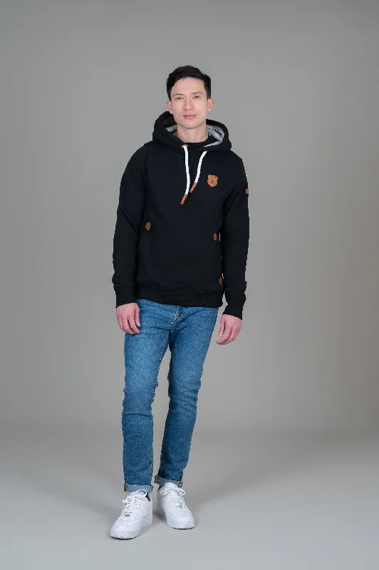 men's twill jackets-Fairfax Black Hoodie