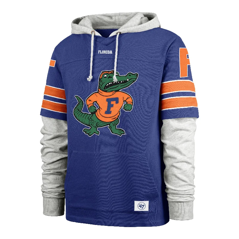 men's denim hoodies-FLORIDA GATORS VINTAGE GRIDIRON BLITZ '47 CORNERBACK LACER