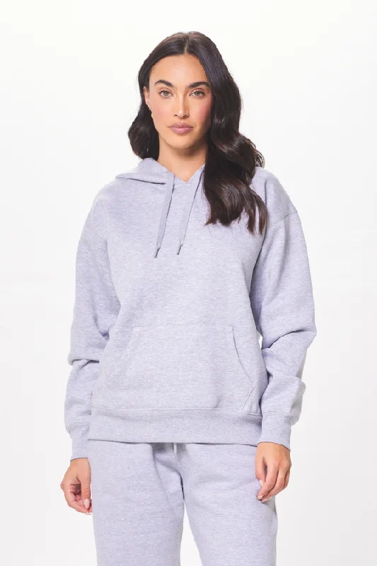 men's thermal tees-Heather Grey Proweave Pullover Hoodie