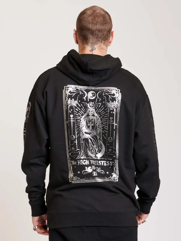 men's casual vests-High Priestess Tarot Unisex Hoodie