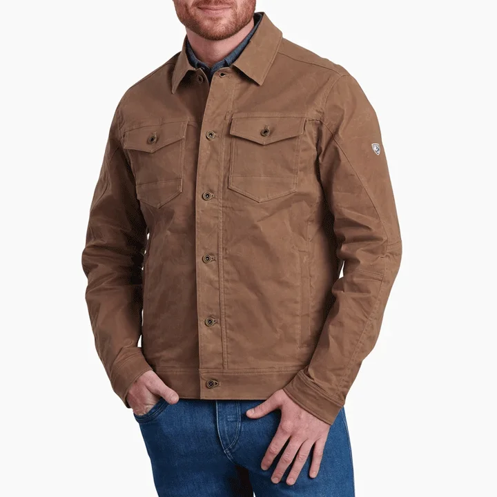 men's softshell hoodies-Kuhl Men's Outlaw Waxed Jacket