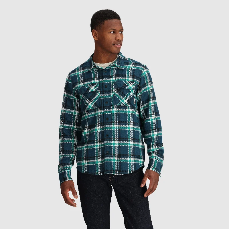 men's denim jackets-Men's Feedback Flannel Twill Shirt