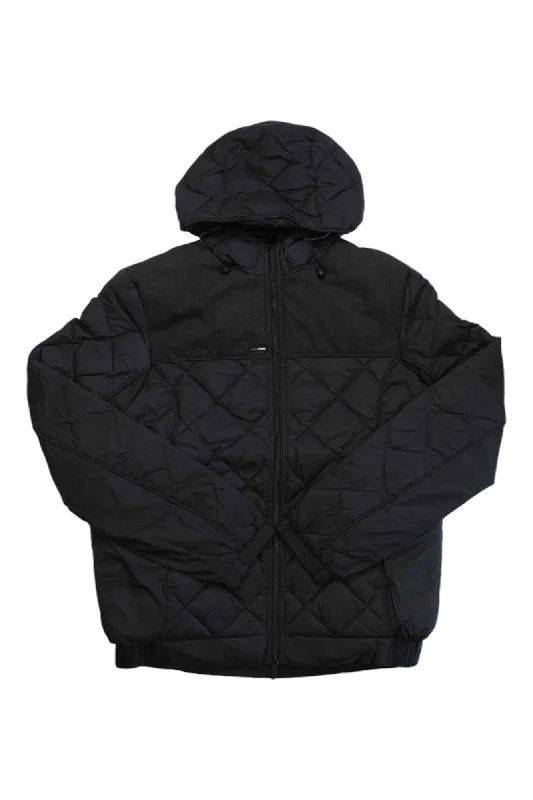 men's dress vests-Nobis Mens Elroy Quilted Hooded Jacket