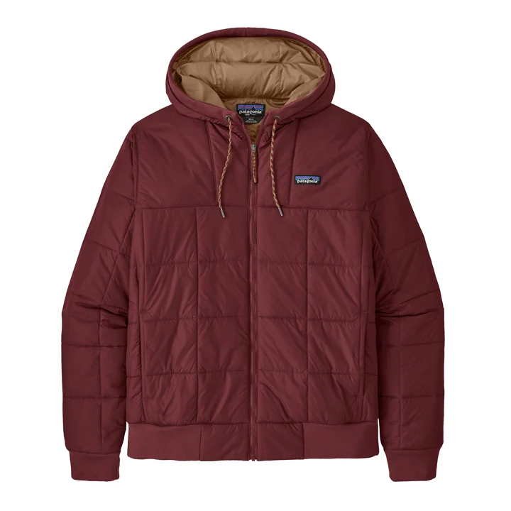 men's striped jackets-Patagonia Box Quilted Hoody Mens