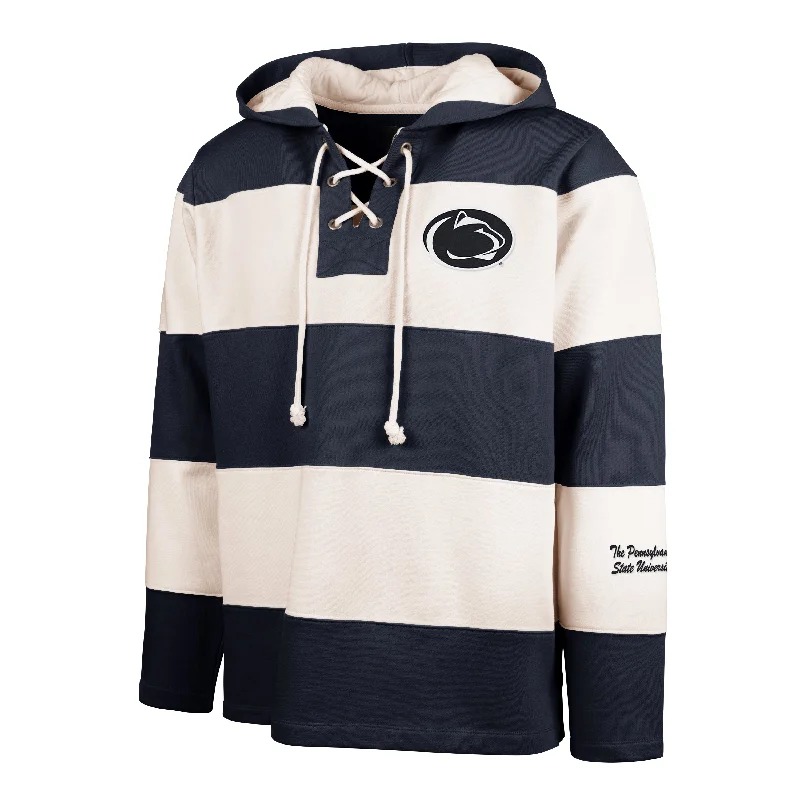 men's lightweight sweaters-PENN STATE NITTANY LIONS CLUBHOUSE FLEX '47 FAIR CATCH LACER