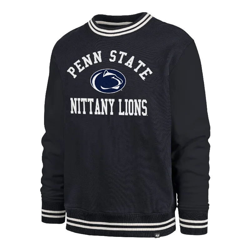 men's wool hoodies-PENN STATE NITTANY LIONS CLUBHOUSE VIEW '47 SIERRA CREW