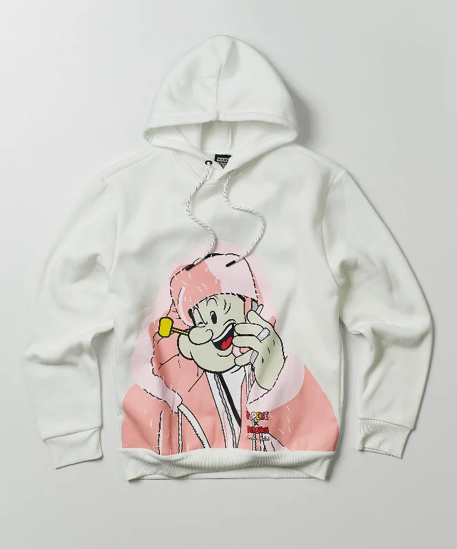 men's plaid hoodies-Popeye Uptown Hoodie - Off White