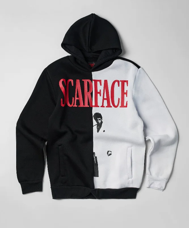 men's hiking polos-Scarface Split Hoodie