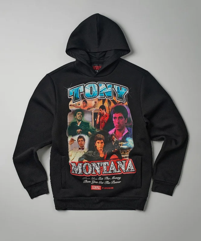 men's bow ties-Scarface Tony Montana Hoodie - Black