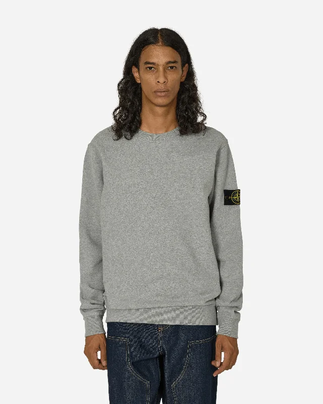 men's tailored jackets-Garment Dyed Crewneck Sweatshirt Heather Grey