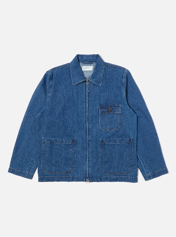 men's classic jackets-Universal Works Gower Jacket in Indigo RC Denim