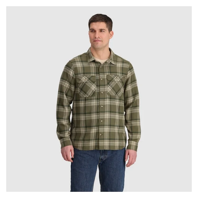 men's checkered blazers-Men's Feedback Flannel Twill Shirt