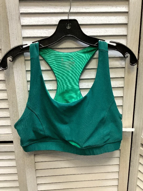 men's casual tees-Athletic Bra By Xersion In Green, Size: Xl