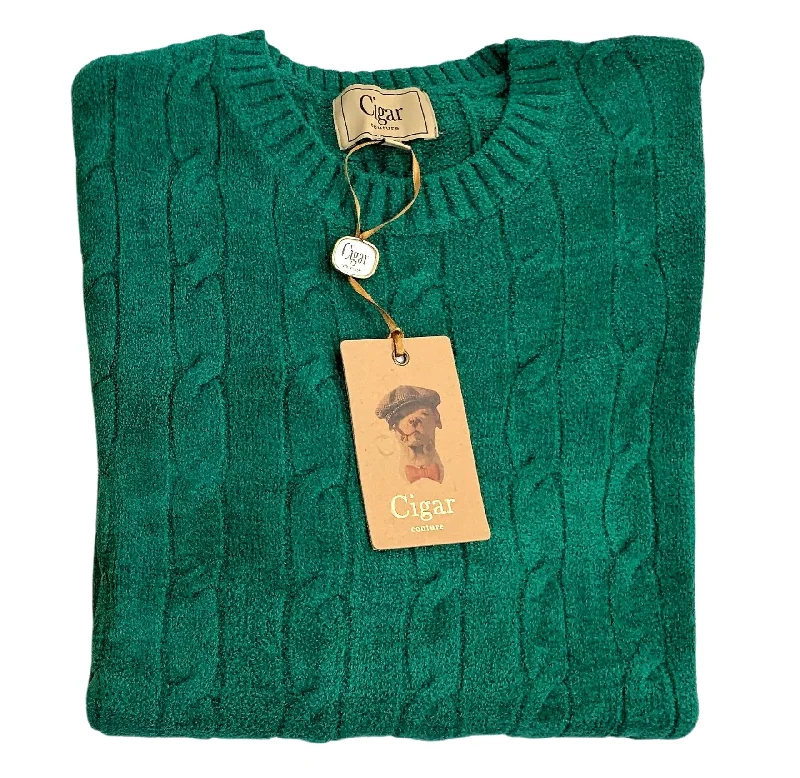 men's denim jackets-Berragamo SC-500 Sweater - Green