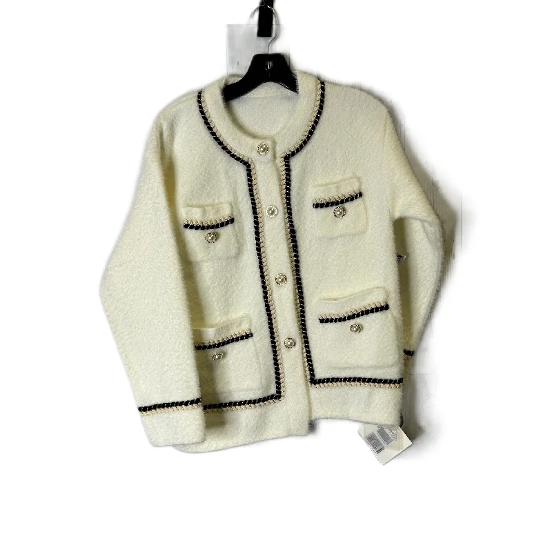 men's athletic shorts-Cardigan By J INC In Cream, Size: M