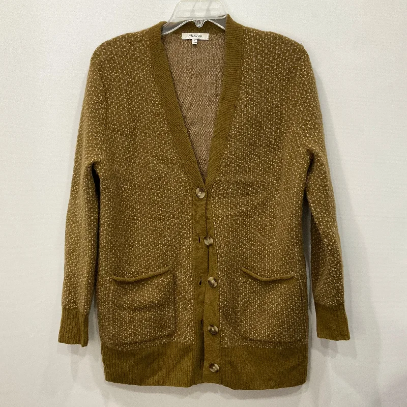 men's slim sweaters-Cardigan By Madewell In Green, Size: Xs