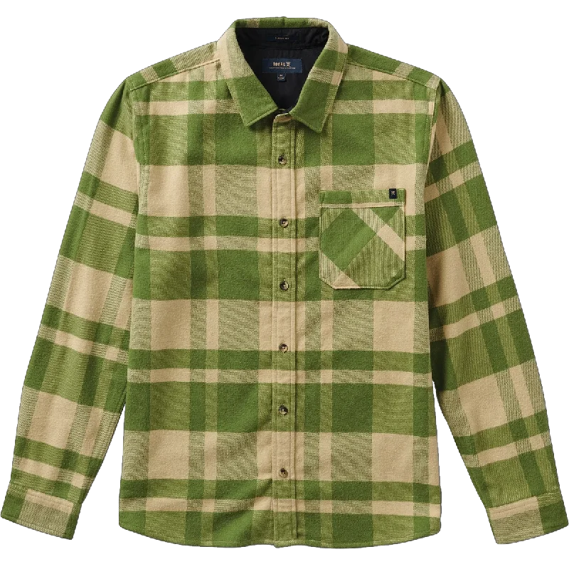 men's white dress shirts-Men's Crossroads Organic Long Sleeve Flannel