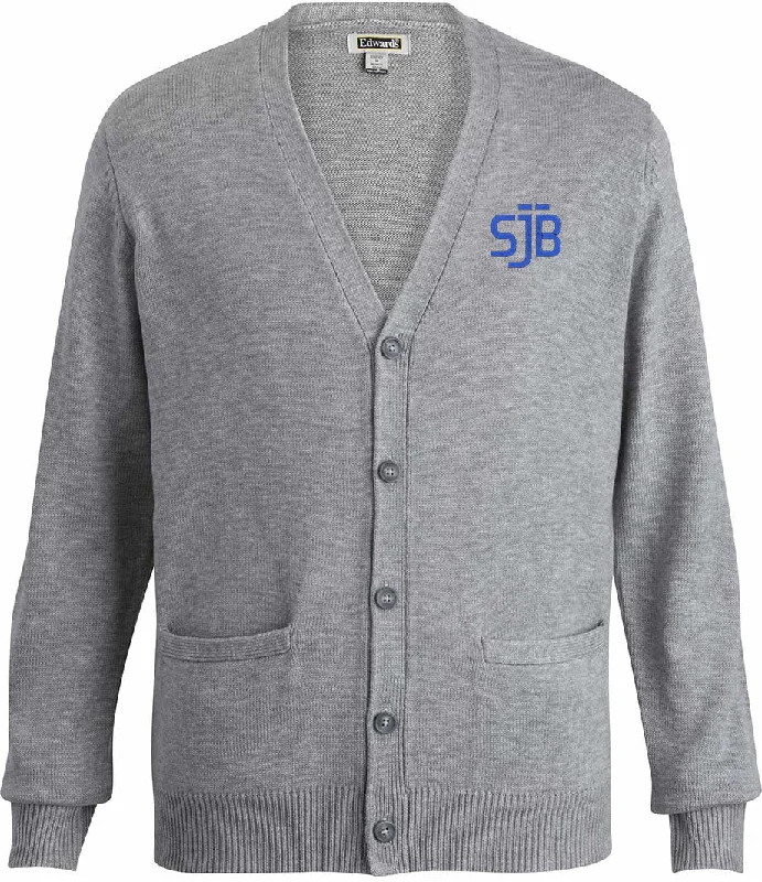 men's leather sweaters-Edwards Unisex Cardigan With Pockets