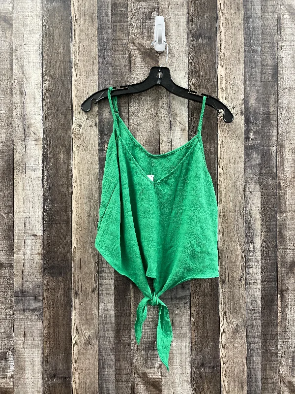 men's dress vests-Green Top Sleeveless Shein, Size Xl